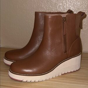 Cole hann ZeroGrand Waterproof City Wedge Bootie